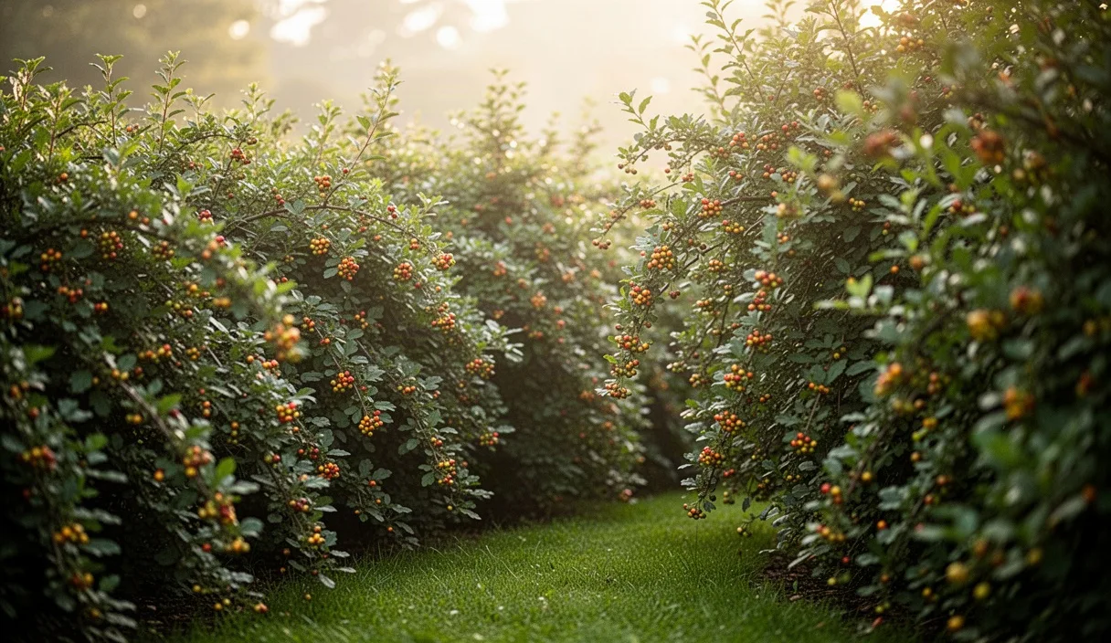 Living Privacy Hedges from Fruit and Berry Seedlings